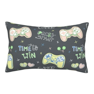 Susaid Gamers Print Pillowcases Multiple Size, Pillow Cover Super Soft Envelope Closure Standard Pillow Case-14"x20"
