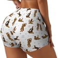 thumbnail image 1 of Susaid German Shepherd Dog Print Intensify Workout Shorts for Women Seamless Scrunch Short Gym Yoga Running Sport Active Exercise Fitness Shorts-Medium, 1 of 8