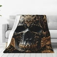 thumbnail image 1 of Susaid Gold Pattern Black Skull Print Microfiber Cleaning Cloth, Multi-Functional Cleaning Towels, Highly Absorbent Cleaning Rags,Cleaning Cloths for Car Kitchen Home-40"x30", 1 of 7