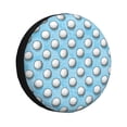 thumbnail image 1 of Susaid Golf Balls 1 Print Tire Covers,Waterproof Anti-UV Snow Sun Rain Tire Covers for RV,Truck, SUV, Trailer, Camper-16 inch, 1 of 6