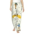 thumbnail image 1 of Susaid Golf Icons And Golfer Print Women Relaxing Pajama Pants Comfy Pj Bottoms Soft Printed Lounge Pant with Pockets, Home Pants-X-Large, 1 of 6