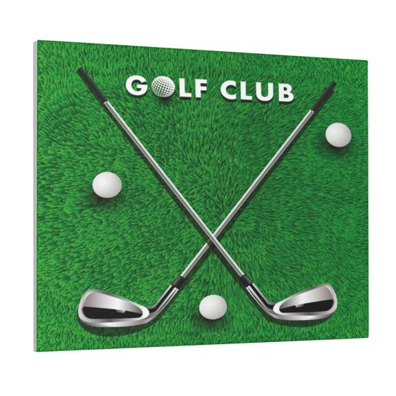Susaid Golf Sport Club Pattern Canvas Wall Decor Poster Framed Artwork Decoration for Bedroom Home Office Ready to Hang,Horizontal