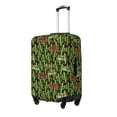 thumbnail image 1 of Susaid Green Cacti And Red Chili Print Elastic Washable Suitcase Cover with Hidden Zipper, Fits 18-32 Inch Luggage for Protection During Travel-Small, 1 of 7