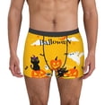 thumbnail image 1 of Susaid Happy Halloween1 Print Men's Mesh Boxer Briefs Cooling Breathable Sports Underwear Wide Waistband Boxer Briefs W/Fly-Small, 1 of 5