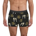 thumbnail image 1 of Susaid Happy New Year Print Men's Mesh Boxer Briefs Cooling Breathable Sports Underwear Wide Waistband Boxer Briefs W/Fly-Medium, 1 of 5
