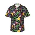 thumbnail image 1 of Susaid Herbs And Spices Print Short Sleeve Shirts Button Down Casual Shirts Summer Beach Aloha Button Down Short Sleeve for Men ,X-Large, 1 of 7