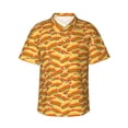 thumbnail image 1 of Susaid Hot Dogs Print Short Sleeve Shirts Button Down Casual Shirts Summer Beach Aloha Button Down Short Sleeve for Men ,X-Large, 1 of 7