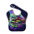 thumbnail image 1 of Susaid Howling Wolf Print Bibs for Babies Toddlers Adjustable Waterproof Free Soft Durable Bibs for eating with Large Pocket Food Catcher, 1 of 8