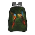 thumbnail image 1 of Susaid Hybrid Parrot in the Forest Print Clear Backpack See Through Transparent Plastic Clear Bookbags for School, College, Stadium,Work, 1 of 7
