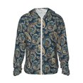 thumbnail image 1 of Susaid Indian Paisley 2 for Lightweight Sun Protection Hoodie for Outdoor Activities, Quick-Dry Breathable with Adjustable Hood-XX-Large, 1 of 7