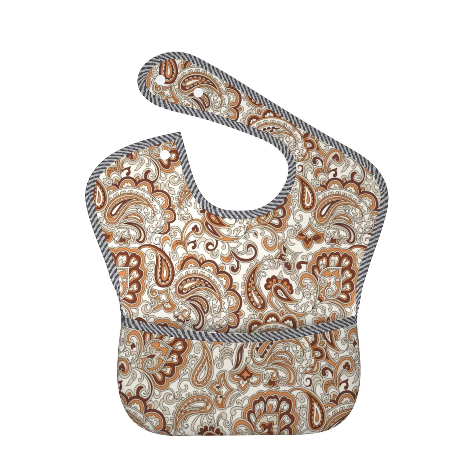 Gray With Black Piping Bib For Babies main image 1