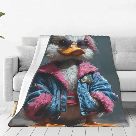 Susaid Lady Duck Print Microfiber Cleaning Cloth, Multi-Functional Cleaning Towels, Highly Absorbent Cleaning Rags,Cleaning Cloths for Car Kitchen Home-40"x30"