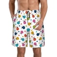 thumbnail image 1 of Susaid Ladybugs And Flowers Print Men's Swim Trunks Hawaiian Bathing Mesh Lining Suit Swimsuits Beach Shorts with Pockets-Large, 1 of 6