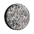 thumbnail image 1 of Susaid Leopard And Zebra Print Tire Covers,Waterproof Anti-UV Snow Sun Rain Tire Covers for RV,Truck, SUV, Trailer, Camper-17 inch, 1 of 6