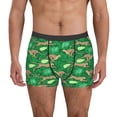 thumbnail image 1 of Susaid Leopard Print Print Men's Mesh Boxer Briefs Cooling Breathable Sports Underwear Wide Waistband Boxer Briefs W/Fly-Small, 1 of 5