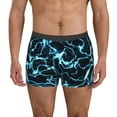 thumbnail image 1 of Susaid Lightning Print Men's Mesh Boxer Briefs Cooling Breathable Sports Underwear Wide Waistband Boxer Briefs W/Fly-Medium, 1 of 5