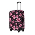 thumbnail image 1 of Susaid Lilies Flowers Print Elastic Washable Suitcase Cover with Hidden Zipper, Fits 18-32 Inch Luggage for Protection During Travel-Large, 1 of 7