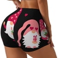 thumbnail image 1 of Susaid Love You Mom Print Intensify Workout Shorts for Women Seamless Scrunch Short Gym Yoga Running Sport Active Exercise Fitness Shorts-Medium, 1 of 8