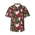 thumbnail image 1 of Susaid Merry Christmas1 Print Short Sleeve Shirts Button Down Casual Shirts Summer Beach Aloha Button Down Short Sleeve for Men ,Large, 1 of 7