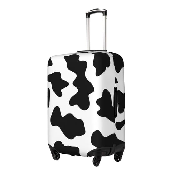 Susaid Milk Cow Print Elastic Washable Suitcase Cover with Hidden Zipper, Fits 18-32 Inch Luggage for Protection During Travel-X-Large