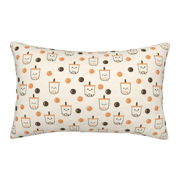 Susaid Milk Tea Print Pillowcases Multiple Size, Pillow Cover Super Soft Envelope Closure Standard Pillow Case-20"x30"