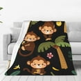 thumbnail image 1 of Susaid Monkeys Swinging from Palms Print Microfiber Cleaning Cloth, Multi-Functional Cleaning Towels, Highly Absorbent Cleaning Rags,Cleaning Cloths for Car Kitchen Home-40"x30", 1 of 7