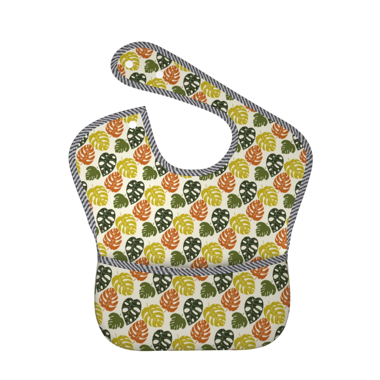 Susaid Monstera Leaves Print Bibs for
