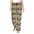 thumbnail image 1 of Susaid Multi-Colored Roosters Print Women Relaxing Pajama Pants Comfy Pj Bottoms Soft Printed Lounge Pant with Pockets, Home Pants-Large, 1 of 6