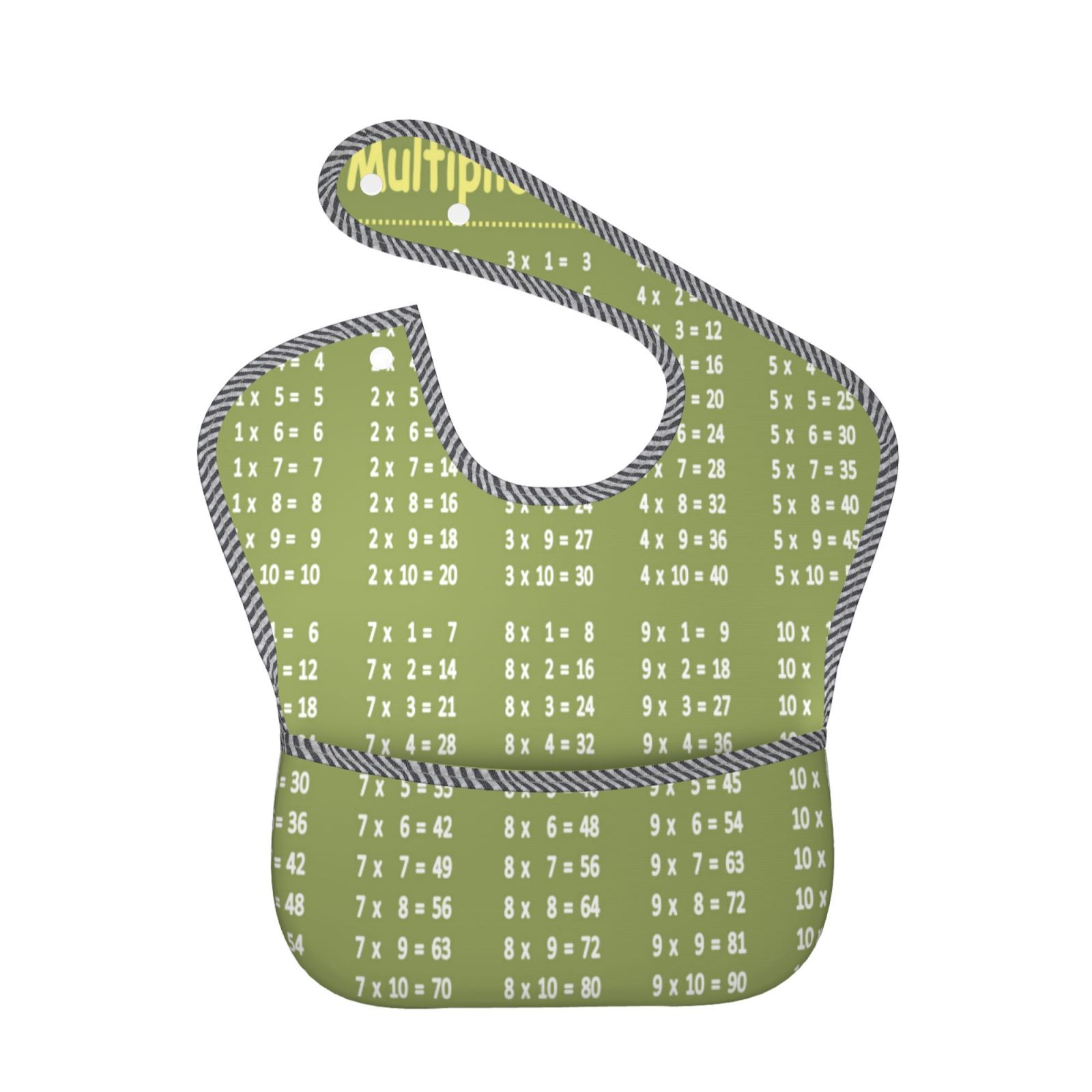 Susaid Multiplication Table1 Print Bibs for Babies Toddlers Adjustable ...