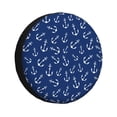 thumbnail image 1 of Susaid Nautical Anchors Print Water Proof Spare Tire Cover Wheel Tire Dust-proof Cover Fit Trailer, RV, SUV and Many Vehicle-14 inch, 1 of 6