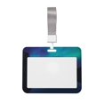 thumbnail image 1 of Susaid Night At Lake Aurora Print ID Badge Holder with Double-Sided Windows Horizontal Hard Plastic Case Black Card Protector Pouch for Office School ID Credit Cards, 1 of 7
