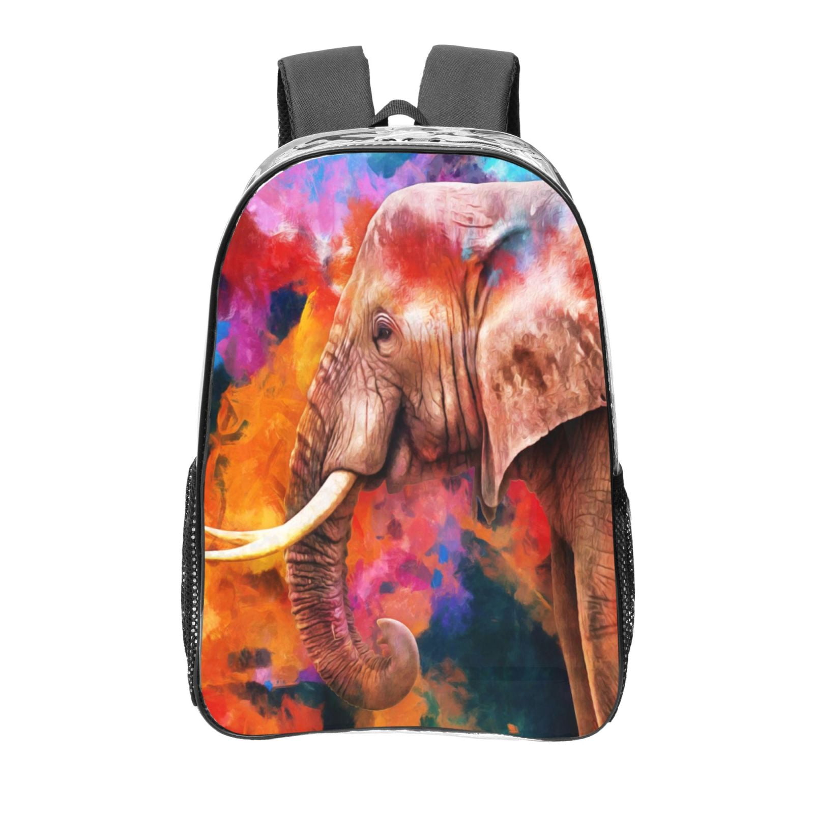 Tropical Elephant Print Premium Backpack main image 1