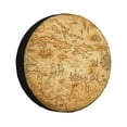 thumbnail image 1 of Susaid Old Vintage Map Of Sea Print Water Proof Spare Tire Cover Wheel Tire Dust-proof Cover Fit Trailer, RV, SUV and Many Vehicle-16 inch, 1 of 6