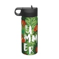 thumbnail image 1 of Susaid Palm Leaves And Tropical Flowers Print 18oz Sports Insulated Kettle Stainless Steel Water Bottle For Running, Hiking, Cycling, Climbing, 1 of 8