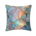 thumbnail image 1 of Susaid Pastel Abstract Fluid Art Print Velvet Throw Pillow Covers Home Art Deco Pillowcase Square Pillow Case Cushion Cover for Bed Sofa Living Room Car Indoor and Outdoor-16"x16", 1 of 8