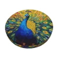thumbnail image 1 of Susaid Peacocks Print Elastic Bar Stool Cover Personalized Washable Stool Cover for Barbershop Home Bar Kitchen-12 inch, 1 of 7