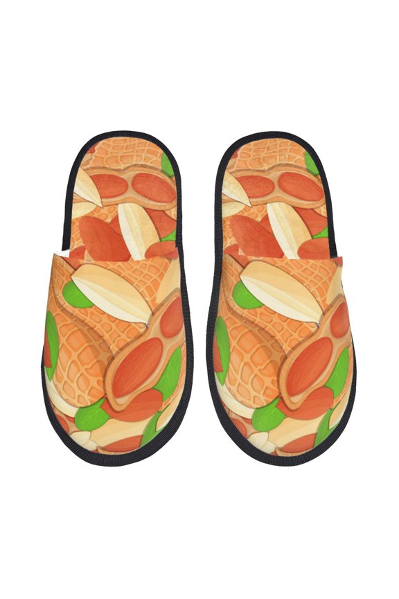 Peanuts1 Print Fuzzy Slippers for Women and Men, Warm Anti-Skid House Shoes, Trendy Indoor Slippers, Perfect Gift Idea-Medium