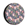 thumbnail image 1 of Susaid Pigs 1 Print Tire Covers,Waterproof Anti-UV Snow Sun Rain Tire Covers for RV,Truck, SUV, Trailer, Camper-15 inch, 1 of 6