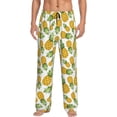 thumbnail image 1 of Susaid Pineapple Print Mens Pajama Pants Set Sleep & Lounge Pants, PJ Bottoms with Pockets and Button Fly-3X-Large, 1 of 6