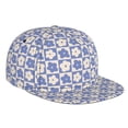 thumbnail image 1 of Susaid Plaid Flowers Print Baseball Cap Hip Hop Style Flat Visor Adjustable Outdoor Cap Unisex Adjustable Breathable, 1 of 7