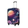 thumbnail image 1 of Susaid Planet Pastel Galaxy Print Elastic Washable Suitcase Cover with Hidden Zipper, Fits 18-32 Inch Luggage for Protection During Travel-Small, 1 of 7