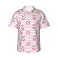thumbnail image 1 of Susaid Pug And Donut Print Short Sleeve Shirts Button Down Casual Shirts Summer Beach Aloha Button Down Short Sleeve for Men ,X-Large, 1 of 7