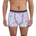 thumbnail image 1 of Susaid Purple Butterfly Print Men's Mesh Boxer Briefs Cooling Breathable Sports Underwear Wide Waistband Boxer Briefs W/Fly-Medium, 1 of 5