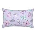 thumbnail image 1 of Susaid Purple Butterfly Print Pillowcases Multiple Size, Pillow Cover Super Soft Envelope Closure Standard Pillow Case-20"x30", 1 of 6