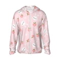 thumbnail image 1 of Susaid Rabbit And Peach for Lightweight Sun Protection Hoodie for Outdoor Activities, Quick-Dry Breathable with Adjustable Hood-3X-Large, 1 of 7