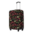 thumbnail image 1 of Susaid Red Chili Print Elastic Washable Suitcase Cover with Hidden Zipper, Fits 18-32 Inch Luggage for Protection During Travel-Small, 1 of 7