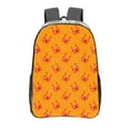 thumbnail image 1 of Susaid Red Crab Print Clear Backpack See Through Transparent Plastic Clear Bookbags for School, College, Stadium,Work, 1 of 7