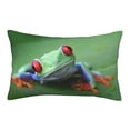 thumbnail image 1 of Susaid Red-Eyed Tree Frog-1 Print Pillowcases Multiple Size, Pillow Cover Super Soft Envelope Closure Standard Pillow Case-20"x30", 1 of 6