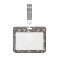thumbnail image 1 of Susaid Retro Bunny Print ID Badge Holder with Double-Sided Windows Horizontal Hard Plastic Case Black Card Protector Pouch for Office School ID Credit Cards, 1 of 7