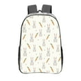 thumbnail image 1 of Susaid Retro Rabbit Print Clear Backpack See Through Transparent Plastic Clear Bookbags for School, College, Stadium,Work, 1 of 7